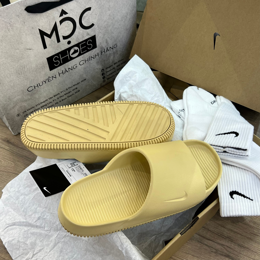 Dép N.i.k.e Calm Slide *Seasame* - Code: Dx4816-200