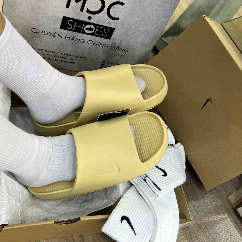 Dép N.i.k.e Calm Slide *Seasame* - Code: Dx4816-200