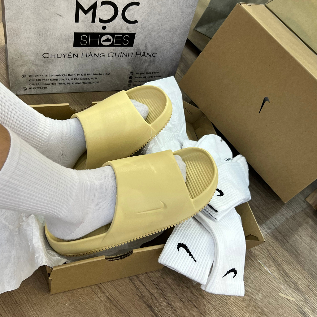 Dép N.i.k.e Calm Slide *Seasame* - Code: Dx4816-200