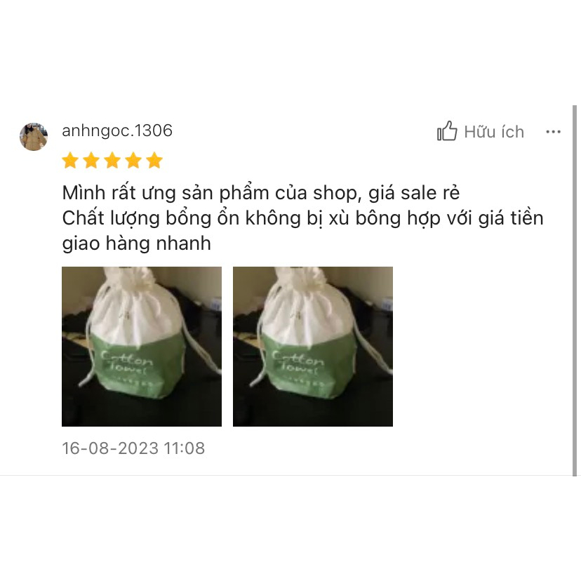 Khăn lau mặt dùng 1 lần đa năng gói rút gói 50 khăn tiện lợi Uli nội địa Trung lau khô lau ướt Cotton towel XANH