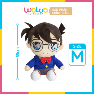 Gấu bông Conan Size Nhỏ 17cm Vừa 33cm, Thú bông Mềm mịn Quà tặng Sinh nhật Cao Cấp Cho bé - Chính hãng từ WOWO by TAGGER