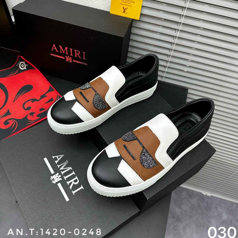 Giày slipon karl - giầy lười ông già đeo kính hình thêu nổi , đế cao su non latex