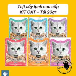 Thịt sấy KitCat cho mèo Kit Cat Freezebites - Snack Kitcat cho mèo - Gói 20gr | phinthecat