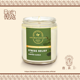 Eucalyptus Spearmint - 1 bấc - Nến thơm Bath & Body Works