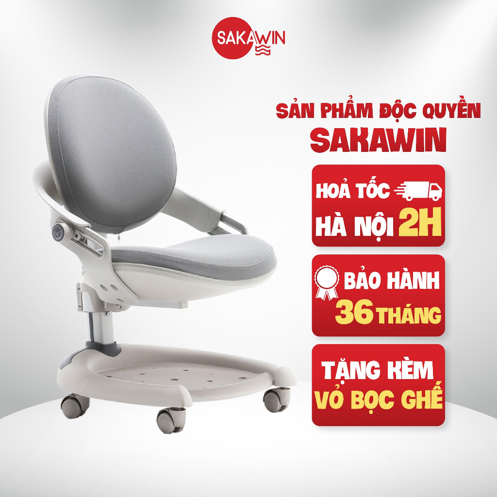 Ghế chống gù Bee Smart G100, Ghế ngồi học chống gù cho bé Ngồi đúng tư thế, Chịu lực 150kg