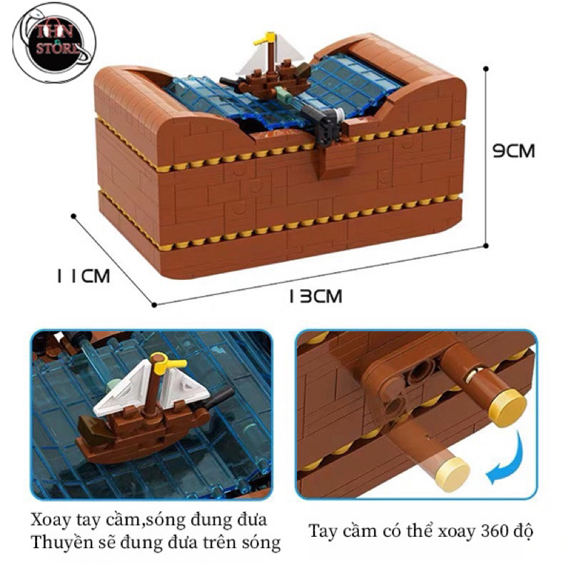 LEGO mô hình giả lập sóng biển