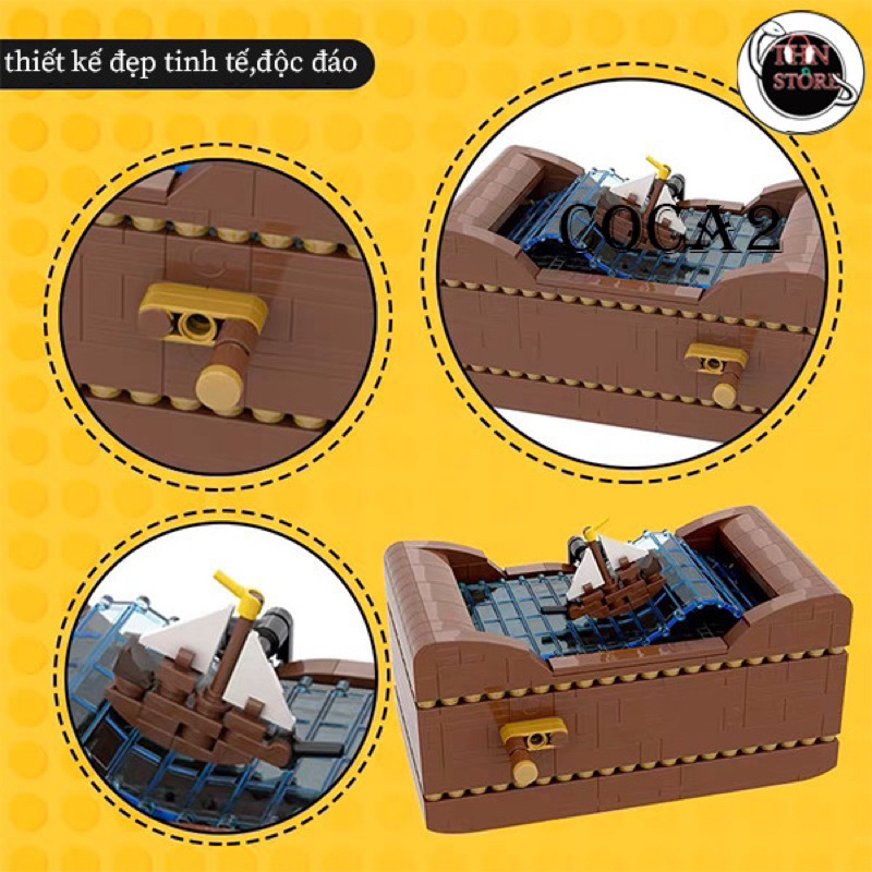 LEGO mô hình giả lập sóng biển