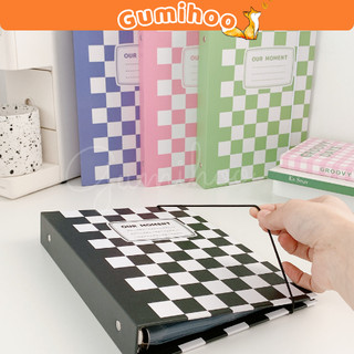 Gumihoo Sổ caro binder bìa còng Bullet Journal 365 Planner A5, Sheet đựng Lomo Card, Album