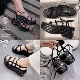 Sandal cn quai ngang dây mảnh đế xuồng 7p fullbox