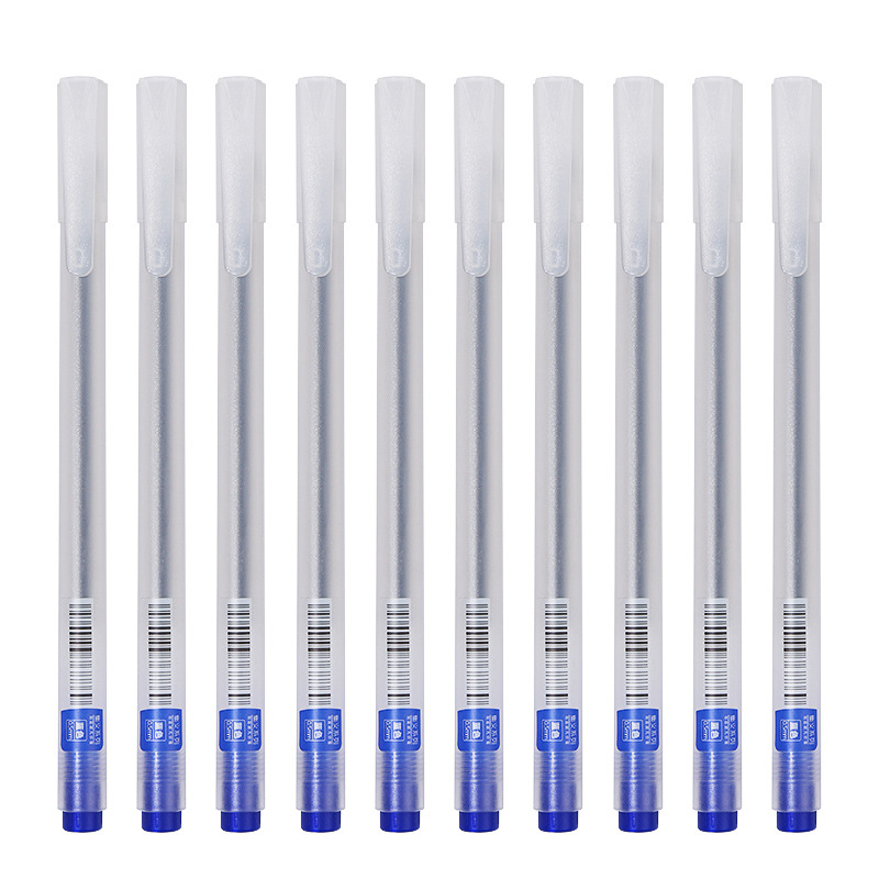 Bút gel đen nhám trong suốt ngòi 0.38mm, Bút bi nước nét bút đẹp dành cho học sinh sinh viên văn phòng