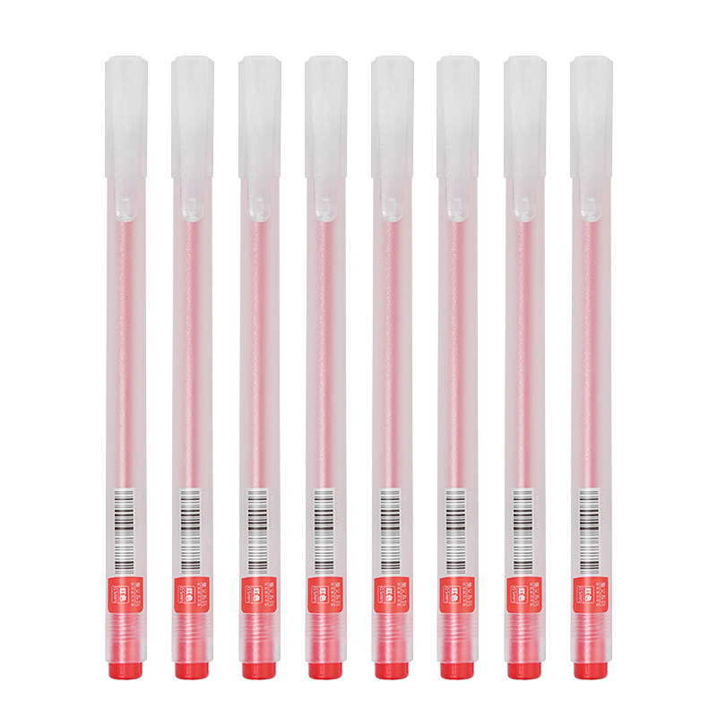 Bút gel đen nhám trong suốt ngòi 0.38mm, Bút bi nước nét bút đẹp dành cho học sinh sinh viên văn phòng