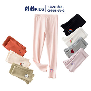 Quần legging bé gái 27Kids Quần thun dài thu đông nữ cho trẻ từ 2-10 tuổi GLPL1