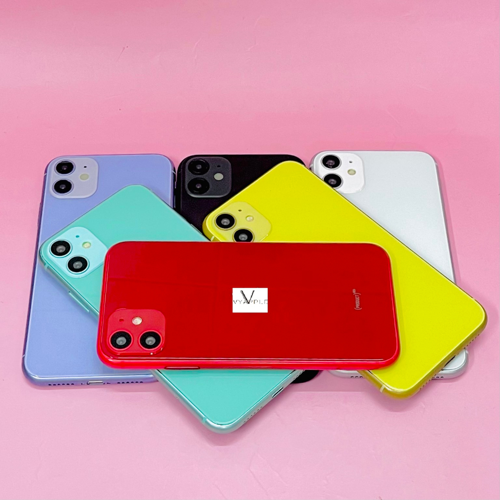 Mô Hình trưng bày IP11 màu xanh ngọc, vàng, đỏ, tím, trắng, đen