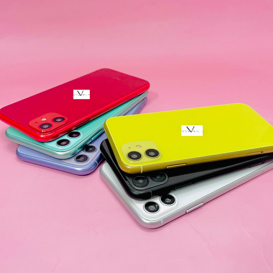 Mô Hình trưng bày IP11 màu xanh ngọc, vàng, đỏ, tím, trắng, đen