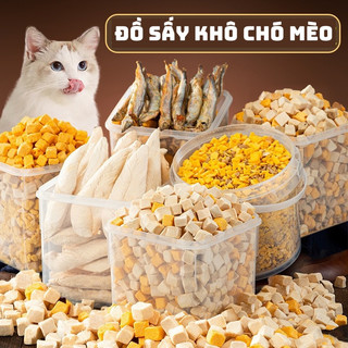   Gà viên sấy - Gan bò sấy - Lòng đỏ trứng sấy - Đồ sấy dành cho chó mèo hamster| Muchinshop