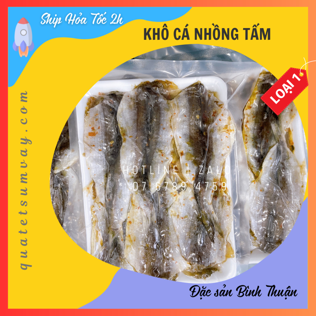Khô cá nhồng tẩm gia vị ngon vừa ăn, thịt dày, loại 1, nguyên con xẻ bỏ xương như hình