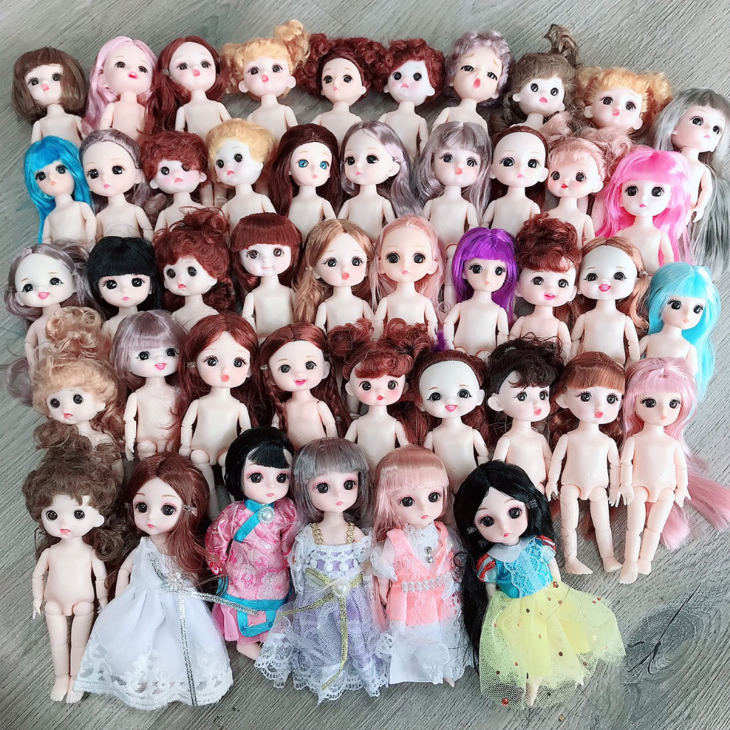 💥 Xả hàng Búp bê barbie Baboliy 16cm kèm váy giày