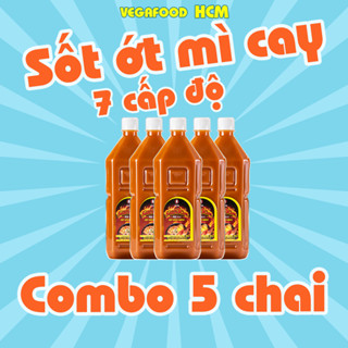 COMBO 5 CHAI SỐT TINH DẦU ỚT SPICY SAUCE (TẠO CẤP ĐỘ MÌ CAY)