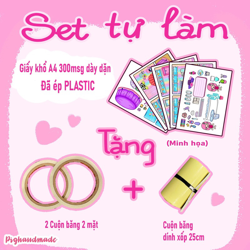 Ngôi nhà màu tím hồng của Kuromi và Melody - Búp bê giấy