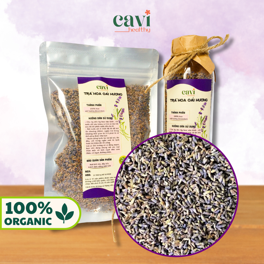 Trà Nụ Hoa Oải Hương sấy khô 50gr - Hoa Lavender sấy lạnh thơm ngào ngạt
