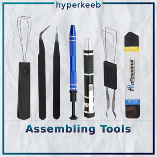 Dụng cụ hỗ trợ lube bàn phím cơ, lube tools, key puller, switch puller | HYPERKEEB
