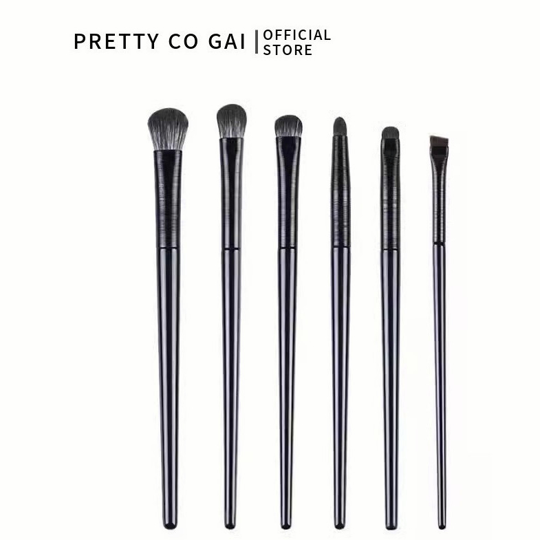 Bộ cọ mắt 6 cây PRETTY CO GAI  Dành cho cho mắt lông mềm
