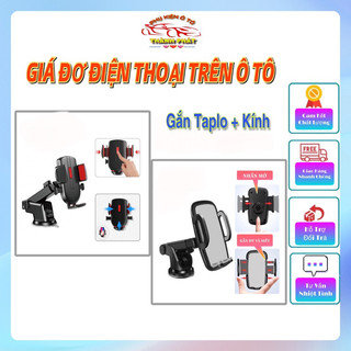 Giá đỡ kẹp điện thoại xoay 360 độ dùng trên ô tô - Kẹp giữ điện thoại gắn trên taplo và kính xe hơi