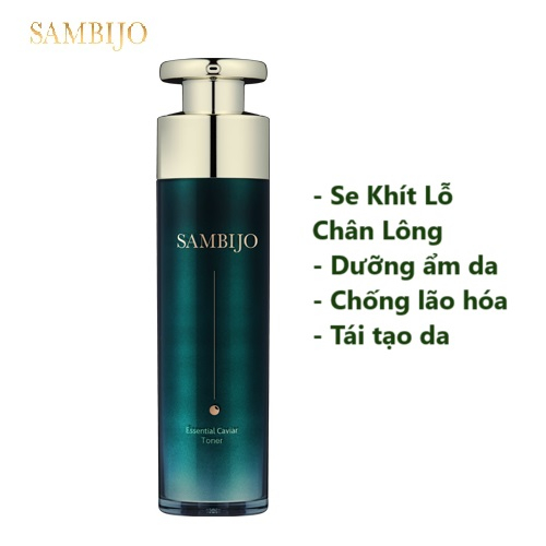 Nước hoa hồng Sambijo tinh chất Caviar se khít lỗ chân lông 120ML