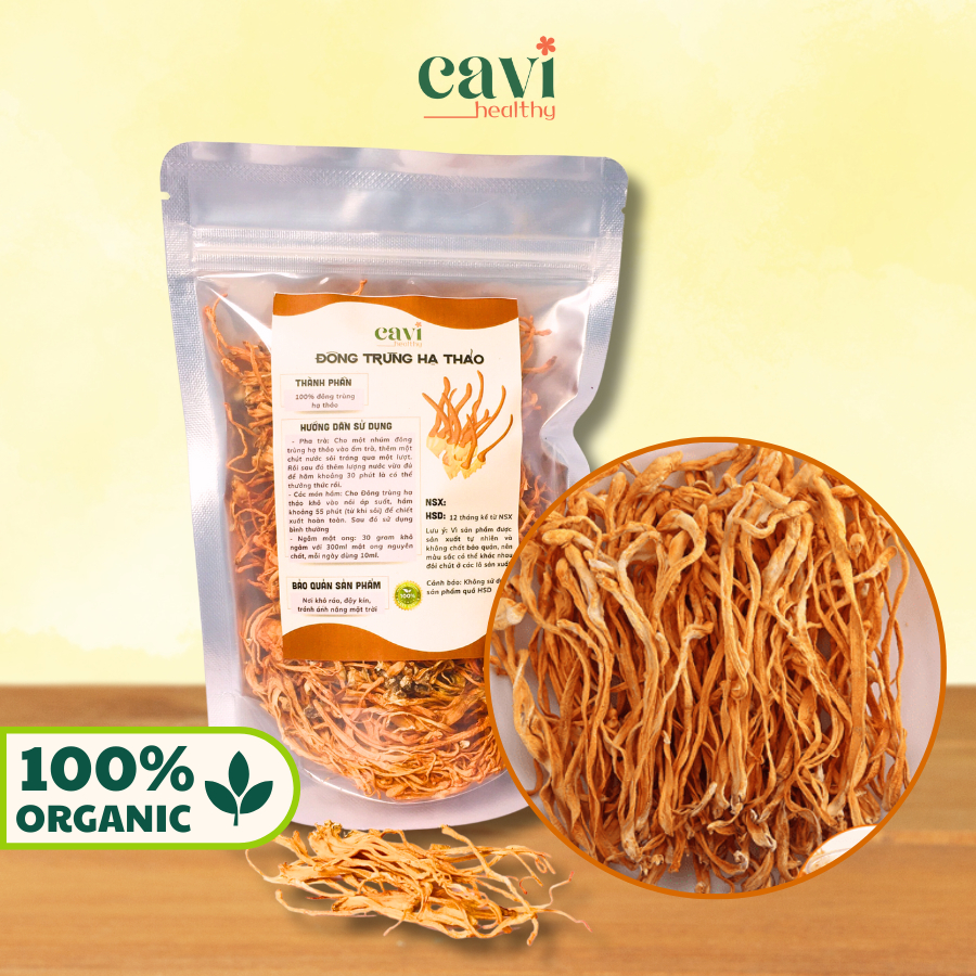 Đông Trùng Hạ Thảo 100gr Sấy Khô Cao Cấp Bồi Bổ Cơ Thể, Nấm Đông Trùng