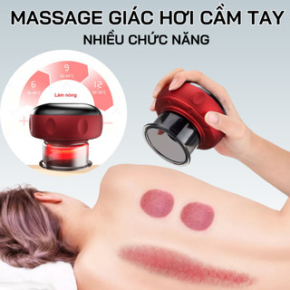 Máy giác hơi điện cầm tay 6 chế độ, máy cạo gió giác hơi massage giảm đau, tăng cường lưu thông khí huyết x243