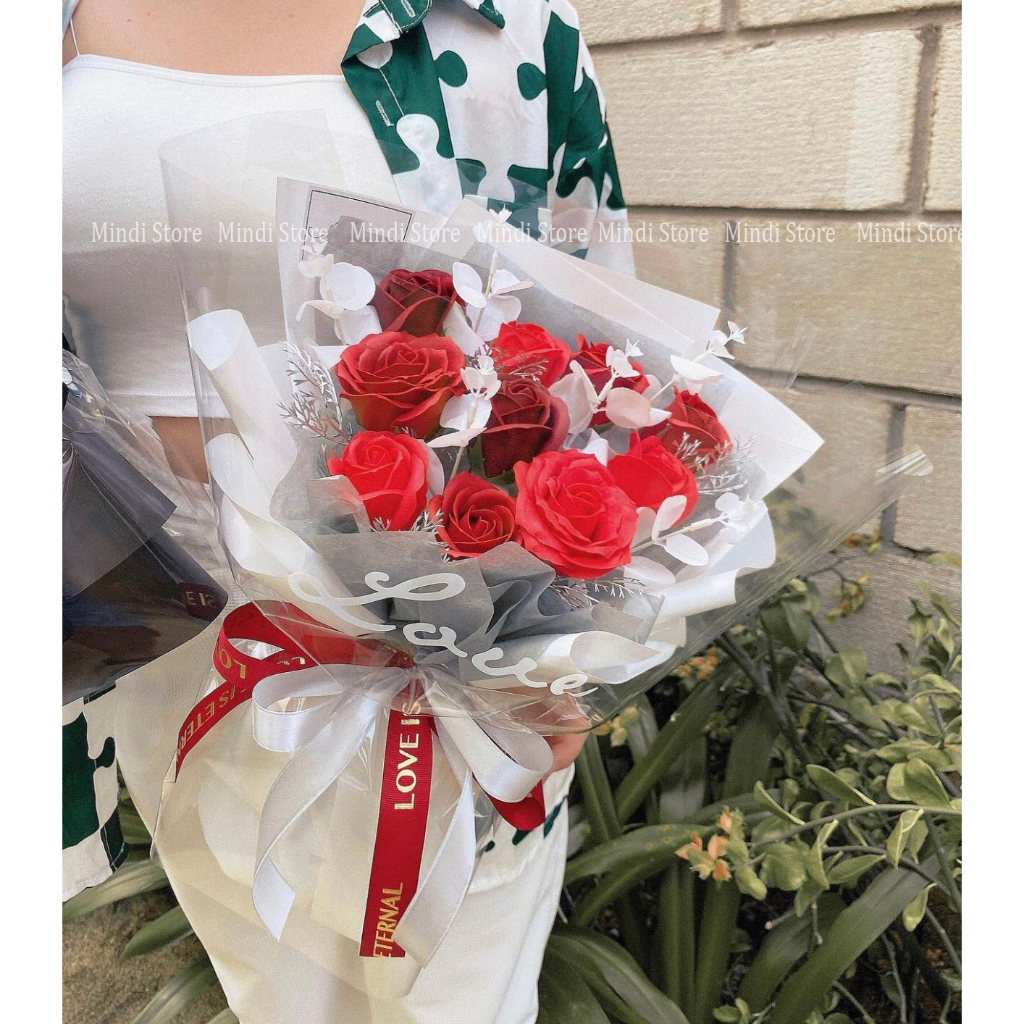 Bó Hoa Sáp 3-6-10 Bông Bó Dài Qùa Tặng - MINDI STORE