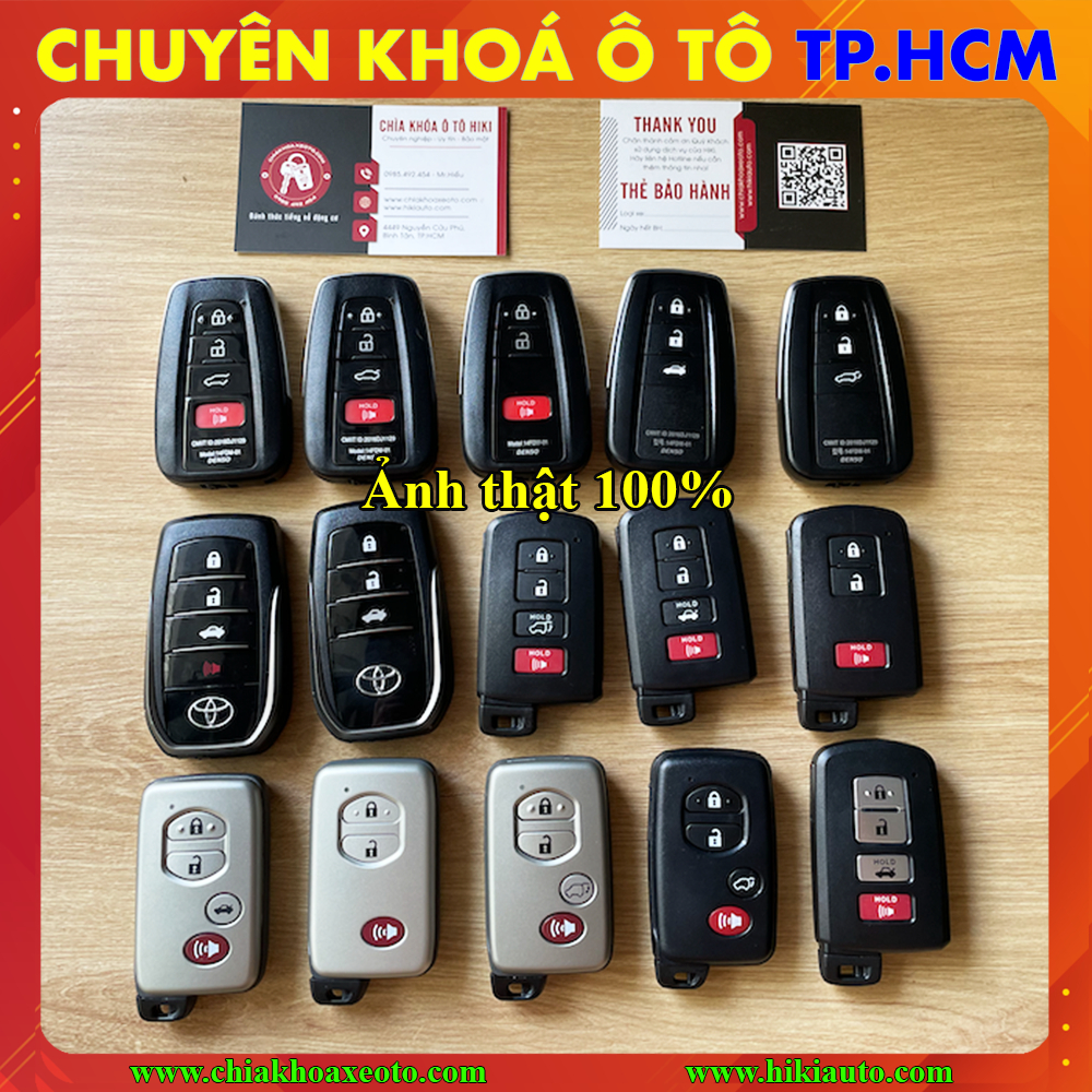 Vỏ chìa khoá thông minh Toyota Camry Fortuner Innova LandCruiser Corolla Altis HighLander Hilux Venza RAV4