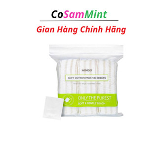 Bông tẩy trang miniso 180 miếng túi kẹp zip