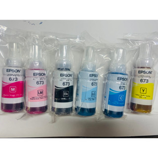 Bộ mực 6 màu máy in Epson L805/ L1800 / L800 / L8050 mã 673