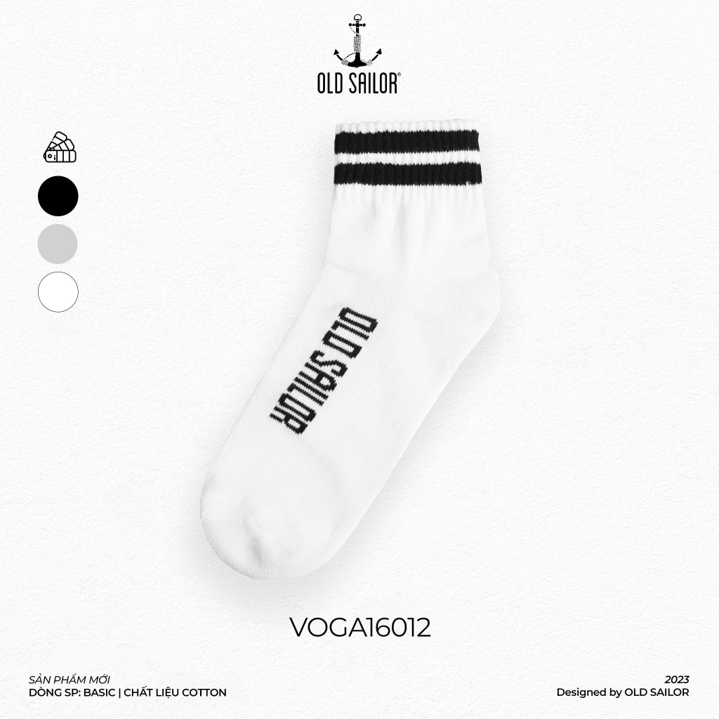 Vớ cổ trung Old Sailor - O.S.L MID SOCKS - 16012