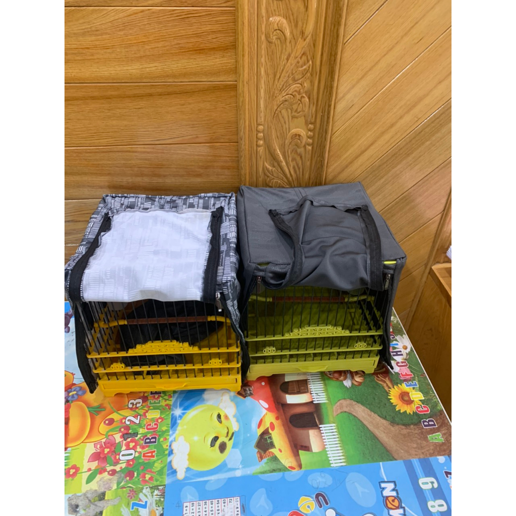 Áo lồng khuyên vuông 2 khoá chất liệu vải đỏ đẹp