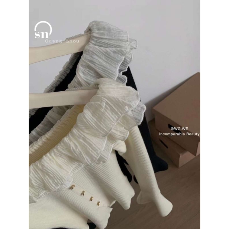 Áo trễ vai bèo tay loe hàng QCL1