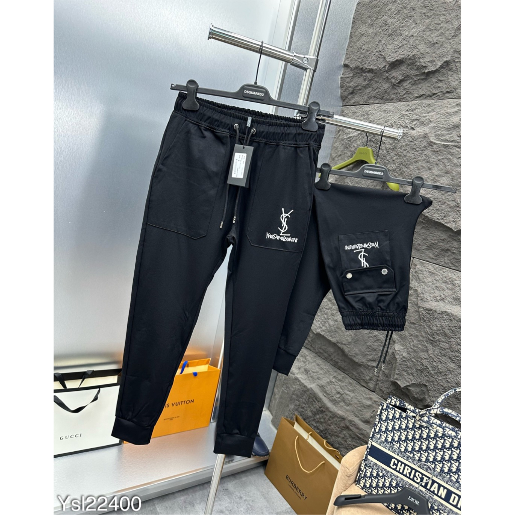 Quần nỉ jogger nam chữ thêu siêu đẹp_Quần nỉ nam jogger nam cao cấp