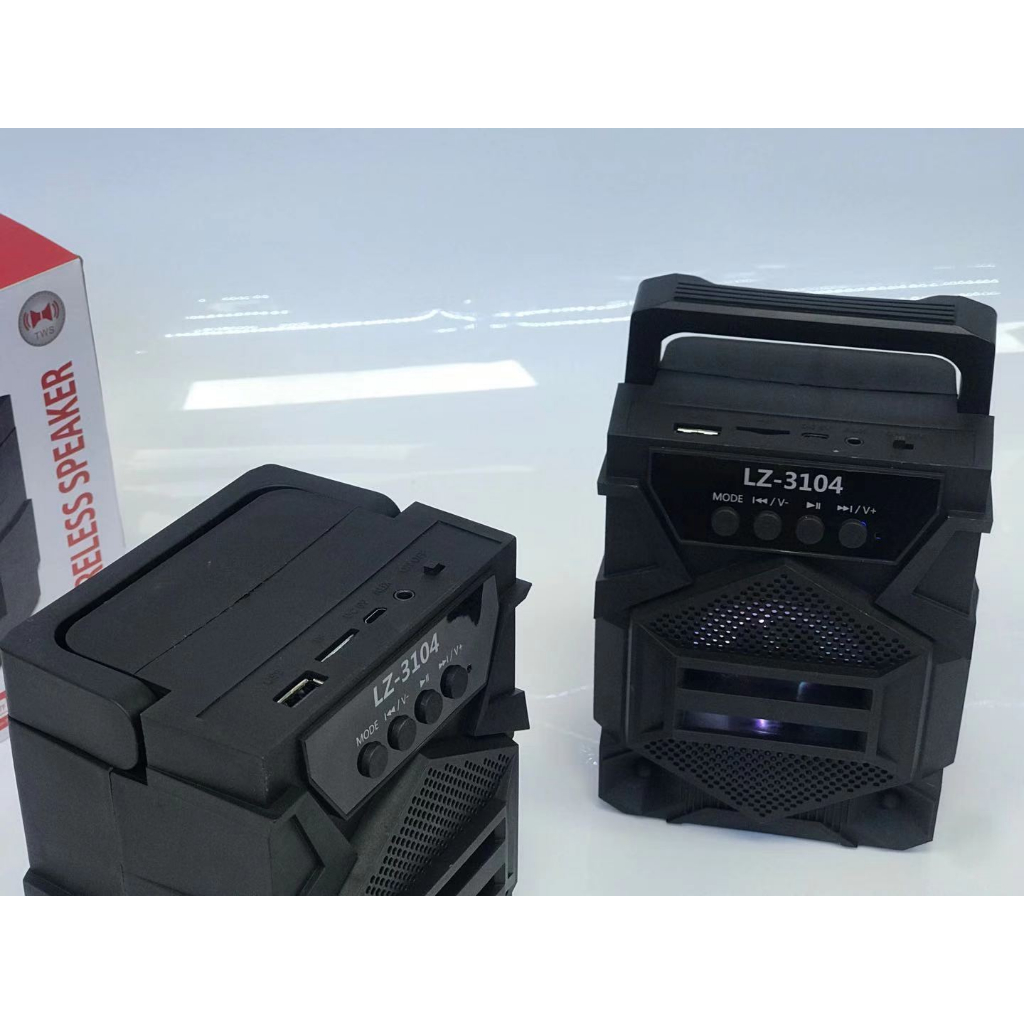 ⭐️FREE SHIP⭐️Loa buetooth mini không dây có đèn led nhấp nháy 7 màu LZ 3104,âm bas mạnh pin trâu nghe nhạc cực hay