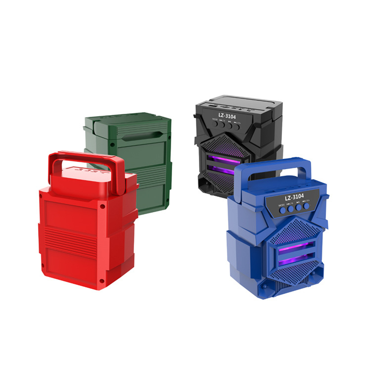 ⭐️FREE SHIP⭐️Loa buetooth mini không dây có đèn led nhấp nháy 7 màu LZ 3104,âm bas mạnh pin trâu nghe nhạc cực hay