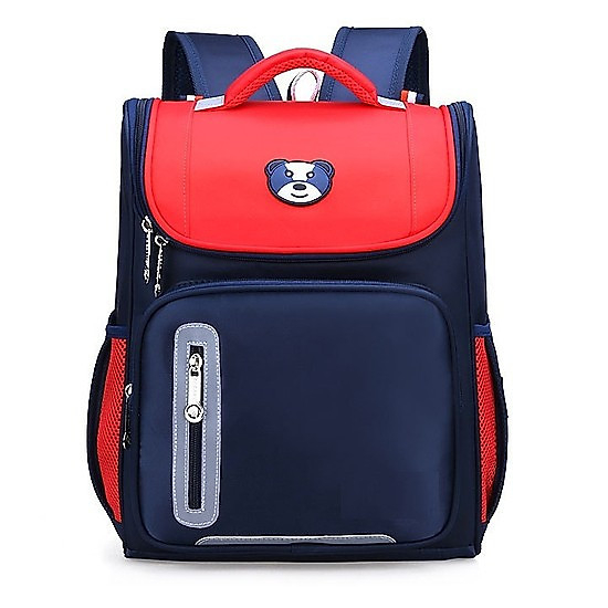 Balo chống gù dáng hộp, Có Phản quang tối, Siêu nhẹ hình con gấu