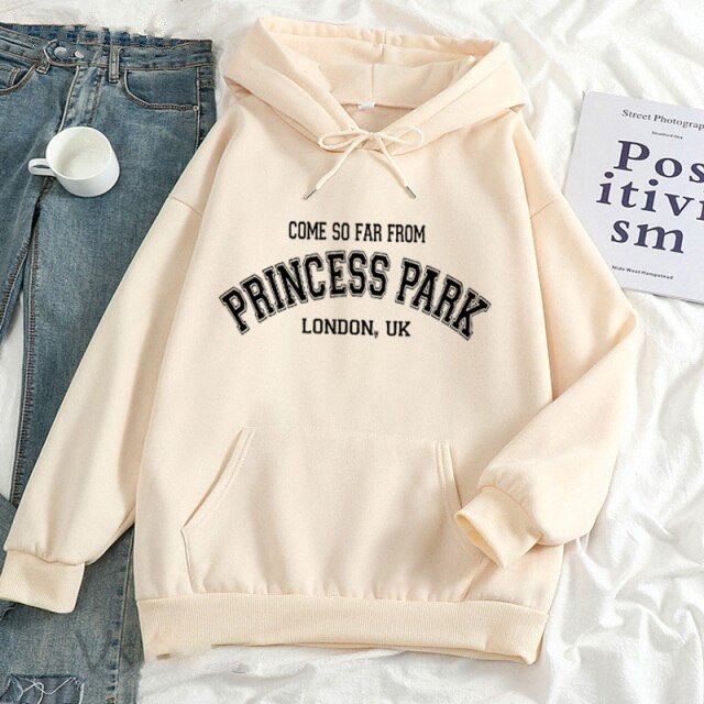 Áo Hoodie nam nữ in chữ PRINCESS PARK