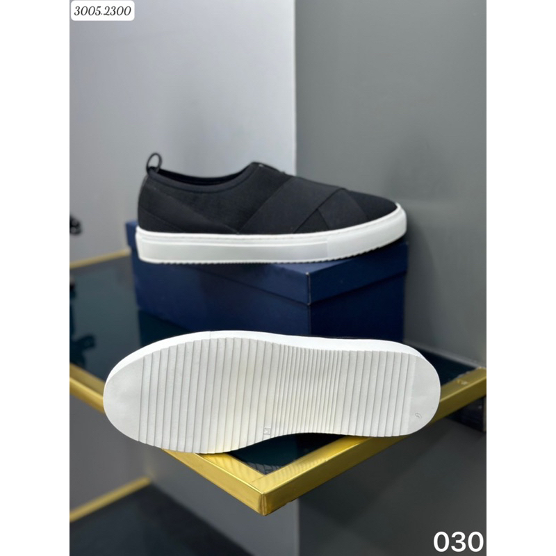 Giày vải nam - giầy slipon vải chun chéo co giãn tốt đế cao su non êm ái