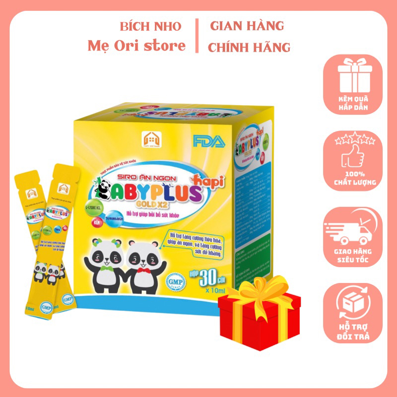 SIRO ĂN NGON BABYPLUS HẾT BIẾNG ĂN, TĂNG CƯỜNG SỨC ĐỀ KHÁNG, HẤP THU TỐT