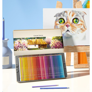   HỌA CỤ DELI  Bút chì màu gốc dầu cao cấp gỗ tự nhiên 24 36 48 72 Màu thích hợp cho vẽ chuyên nghiệp thiết kế phác họa 