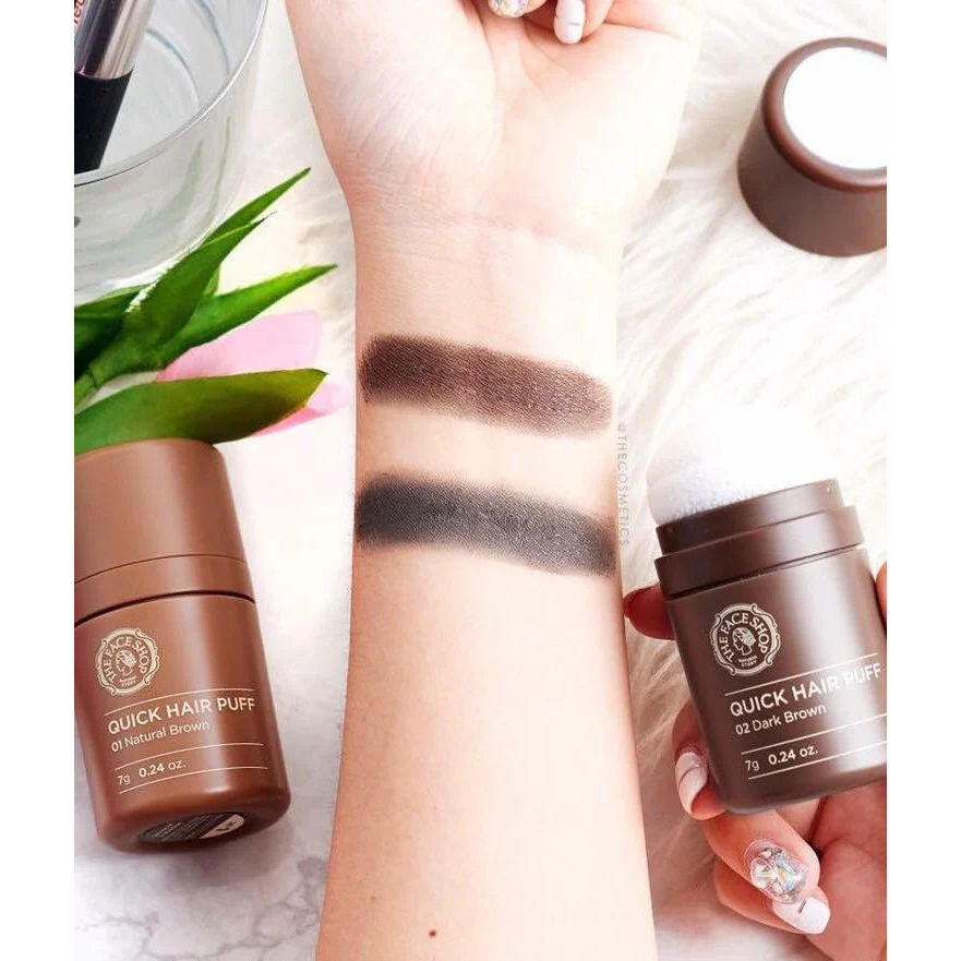 Phấn Phủ Che Hói Và Tạo Khối Chân Tóc TFS The Face Shop Quick Hair Puff