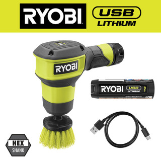 Nhập mỹ - máy chà sàn ryobi fvg51k pin sạc usb-c