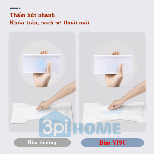 Tã/Bỉm Quần Người Lớn YISU size M60/L60/XL50 - Siêu Tiết Kiệm, Siêu Thấm Hút, Chống Tràn, Thông Thoáng