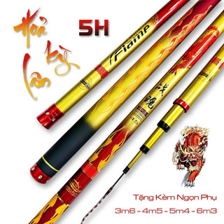 Cần câu tay Hoả Kỳ Lân độ cứng 5H chuyên câu đơn câu đài-đồ câu quyền trang