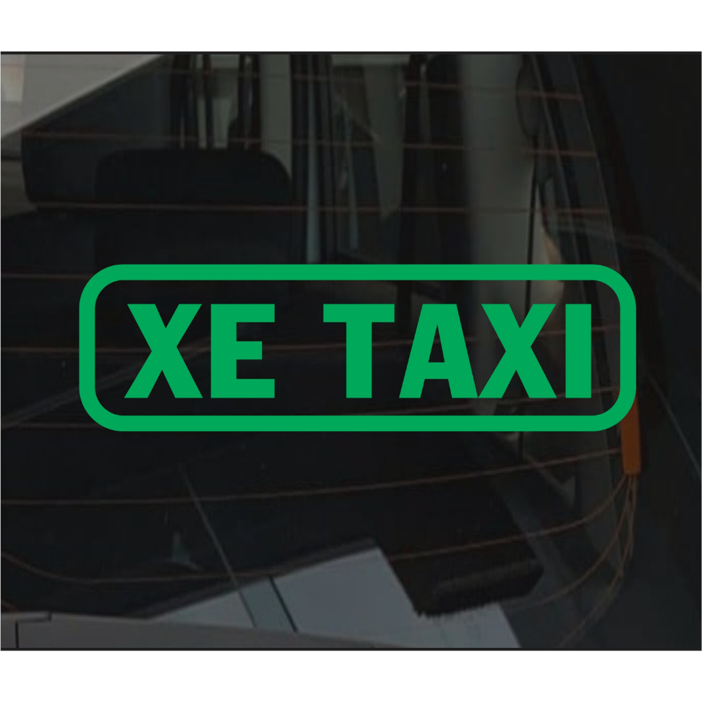 Tem phù hiệu xe hợp đồng, xe taxi decal dạ quang